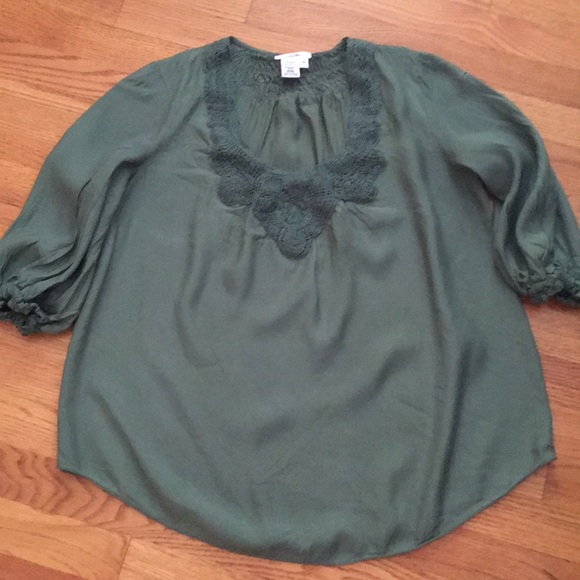 Sophia Max Olive Green Top - Picture 1 of 3